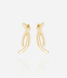 Boucles d'oreilles ZAG Apion en acier doré