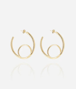 Boucles d'oreilles ZAG Vicky en acier doré