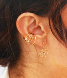 Boucles d'oreilles ZAG Emilia en acier doré