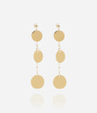 Boucles d'oreilles ZAG Coriando en acier doré