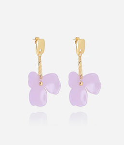 Boucles d'oreilles ZAG Hanabi violette