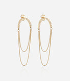 Boucles d'oreilles ZAG Celio en acier doré