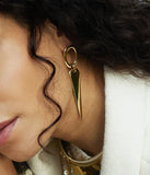 Boucles d'oreilles ZAG Brogy en acier doré