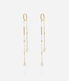 Boucles d'oreilles ZAG Zya en acier doré