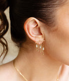 Boucles d'oreilles ZAG Siderno en acier doré