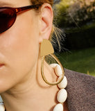 Boucles d'oreilles ZAG Théoline en acier doré