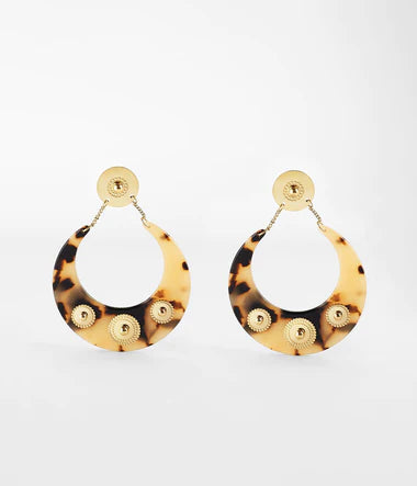 Boucles d'oreilles ZAG Pretresse brune