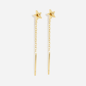 Boucles d'oreilles ZAG Stern en acier doré