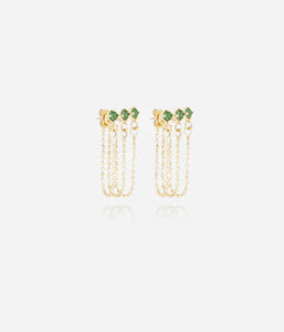Boucles d'oreilles ZAG Chapeca en acier doré