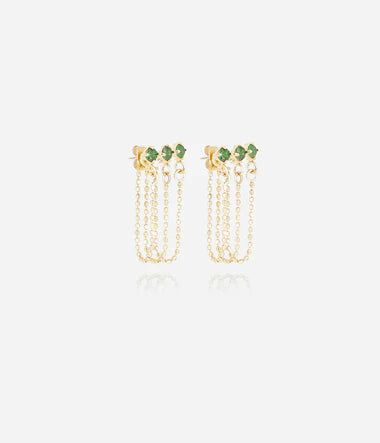 Boucles d'oreilles ZAG Chapeca en acier doré