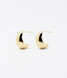 Boucles d'oreilles créoles ZAG Emmy en acier doré