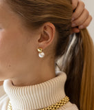 Boucles d'oreilles ZAG Leodie en acier doré