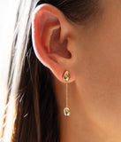 Boucles d'oreilles ZAG Dilys en acier doré