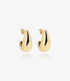 Boucles d'oreilles ZAG Agua en acier doré
