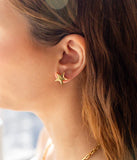 Boucles d'oreilles ZAG Angel en acier doré