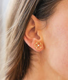 Boucles d'oreilles ZAG Adone en acier doré