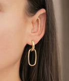 Boucles d'oreilles ZAG Miro en acier doré