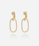Boucles d'oreilles ZAG Miro en acier doré