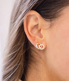 Boucles d'oreilles ZAG Antonio en acier doré