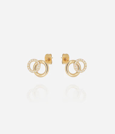 Boucles d'oreilles ZAG Antonio en acier doré