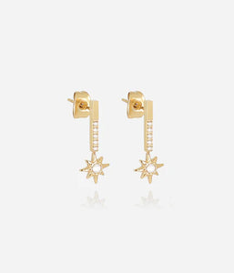 Boucles d'oreilles ZAG Dispara en acier doré