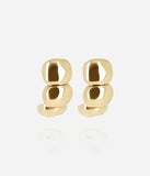 Boucles d'oreilles ZAG Caterpillar en acier doré