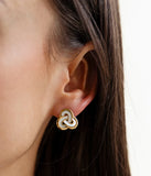 Boucles d'oreilles Zag Tossilo en acier doré