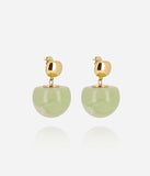 Boucles Zag Rosazia vert clair en acier doré