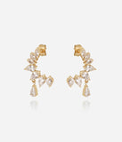 Boucles d'oreilles ZAG Lumoria en acier doré