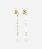 Boucles d'oreilles ZAG Bergen en acier doré