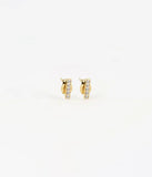 Boucles d'oreilles ZAG Allen en acier doré