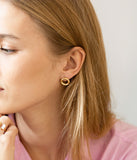 Boucles d'oreilles ZAG Ginna en acier doré