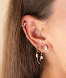 Boucles d'oreilles ZAG Anaé en acier doré