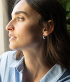 Boucles d'oreilles créoles ZAG Maggie en acier doré