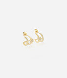 Boucles d'oreilles ZAG Camiri en acier doré