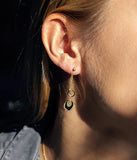 Boucles d'oreilles ZAG Ambre en acier