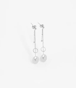 Boucles d'oreilles ZAG Ambre en acier