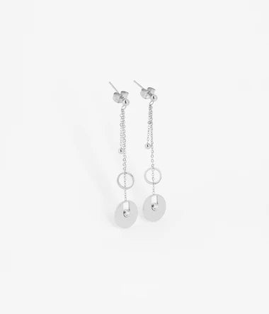 Boucles d'oreilles ZAG Ambre en acier