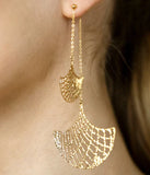 Boucles d'oreilles ZAG Idylle en acier doré