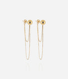Boucles d'oreilles ZAG Narcissa en acier doré