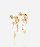 Boucles d'oreilles ZAG Isabella en acier doré