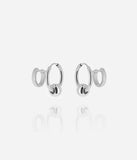 Boucles d'oreilles doubles ZAG Carmela en acier