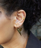 Boucles d'oreilles ZAG Banra en acier doré