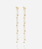 Boucles d'oreilles ZAG Lysenne en acier doré