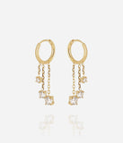 Boucles d'oreilles ZAG Elysia en acier doré