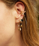Triples Boucles d'oreilles ZAG Dual en acier (3 anneaux pour 1 seul perçage) (Copie)