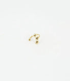 Earcuff ZAG Camélia doré (vendu à l'unité)