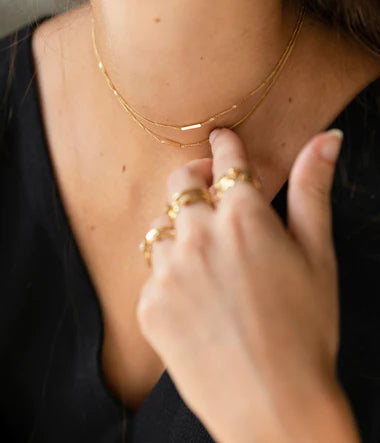 Collier ZAG Colorado en acier doré