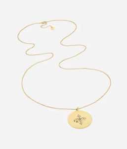 Collier sautoir ZAG Suzie en acier doré