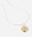 Collier sautoir ZAG cassolette Secret en acier doré